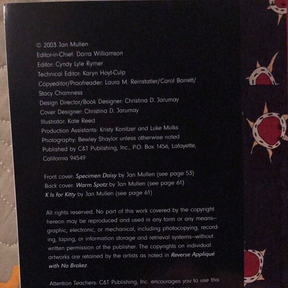 Reverse Appliqué Quilting Book by Jan Mullen - Picture 7 of 8